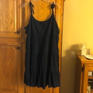 Vineyard Vines Tiered Tie Beach Dress Navy XL